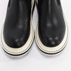 Loewe Black & White Leather Chelsea Boots 38 - Blue Spinach