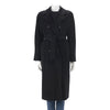Max Mara Black Wool Blend 101801 Icon D.B. Coat IT 36 - Blue Spinach