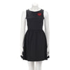 Dior Black Cotton Twill Heart Dress FR 34 - Blue Spinach