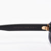 Chanel Black 18k Gold Mirrored Sunglasses - Blue Spinach