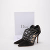Dior Grey Suede Crossover Detail Pumps 38 - Blue Spinach