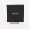 Chanel Gold & Pink Crystal CC Hair Clip - Blue Spinach