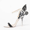Sophia Webster Black & White Chiara Butterfly Wing Sandals 40 - Blue Spinach