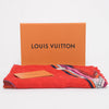 Louis Vuitton Red Silk & Wool Fringed Shawl - Blue Spinach