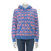Chanel Pink & Blue Cashmere CC Hooded Sweater FR 36 - Blue Spinach
