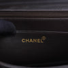 Chanel Vintage Brown Lambskin CC Maxi Flap Bag - Blue Spinach
