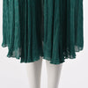 Gucci Green GG Lame Pleated Skirt IT 36 - Blue Spinach