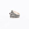 Gucci Sterling Silver Ornate Heart Ring - Blue Spinach