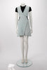 Dior White & Green Sleeveless V-Neck Dress FR 34 - Blue Spinach