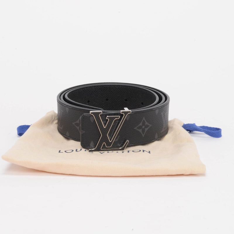 Louis Vuitton Monogram Eclipse Initiales 40MM Reversible Belt - Blue Spinach
