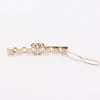 Chanel Gold & Pink Crystal CC Hair Clip - Blue Spinach