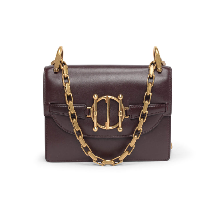 Dior Burgundy Lambskin DiorDirection Shoulder Bag