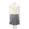 Thom Browne Grey Wool Pleated Mini Skirt IT 38 - Blue Spinach