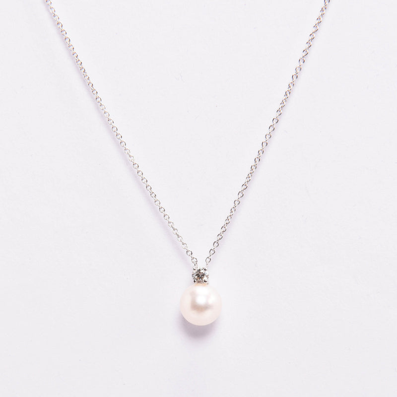 Tiffany & Co 18k White Gold Signature Pearls Pendant - Blue Spinach