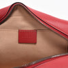 Gucci Red Matelasse GG Marmont Small Shoulder Bag - Blue Spinach