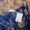 Zimmermann Blue & Pink Moonshine Tuck Mini Dress 0 - Blue Spinach