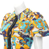 Louis Vuitton Yellow Jacquard Abstract A-Line Dress FR 36 - Blue Spinach