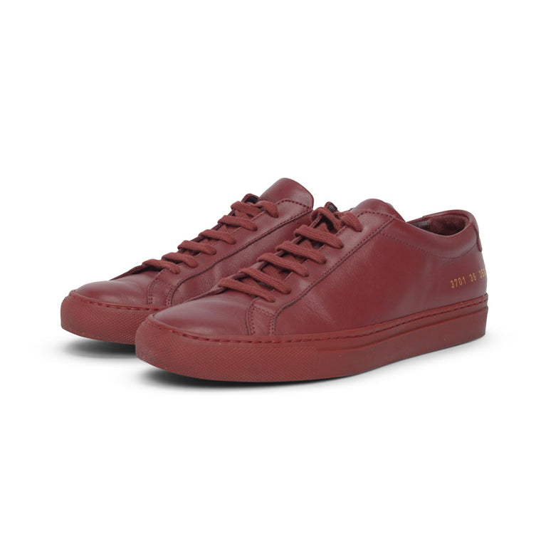 Common Projects Brick Leather Achilles Low Sneakers 36