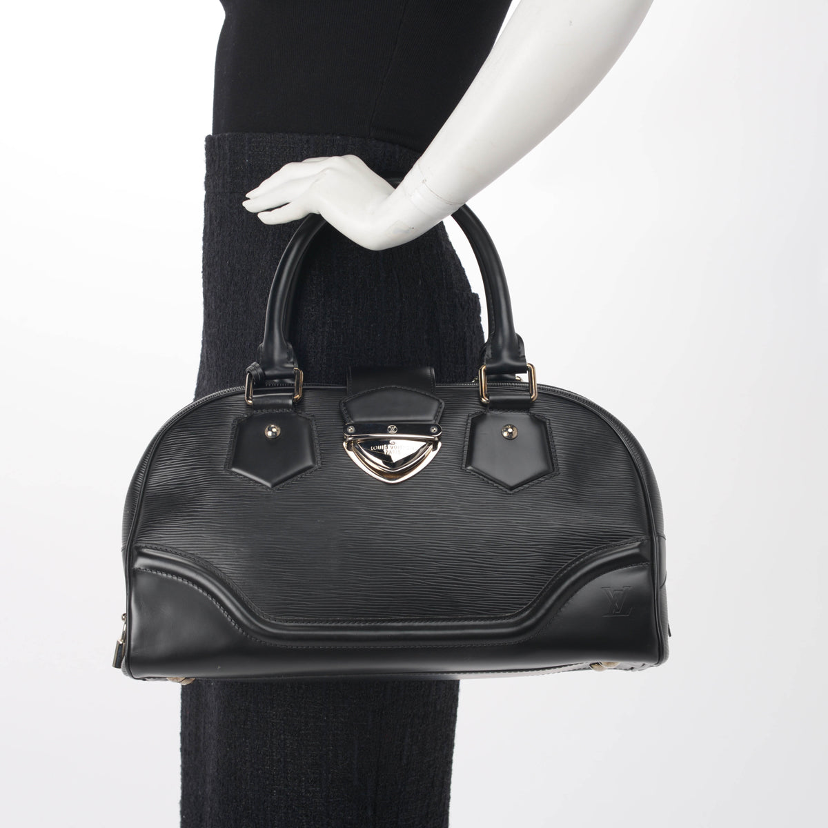 Louis Vuitton Black Epi Leather Montaigne GM Bag Louis Vuitton
