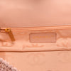 Chanel Pink Woven Raffia Single Flap Cross Body Bag - Blue Spinach