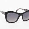 Chanel Black Lace Detail Sunglasses - Blue Spinach
