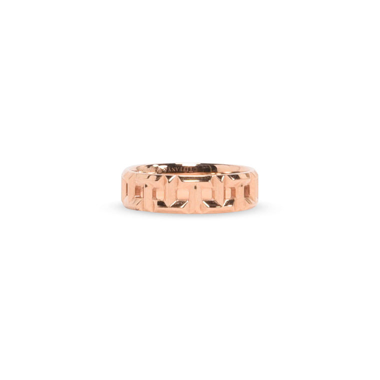Tiffany & Co 18k Rose Gold Tiffany T True Wide Ring
