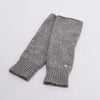 Chanel Grey Sequin Knit Arm Warmers M - Blue Spinach