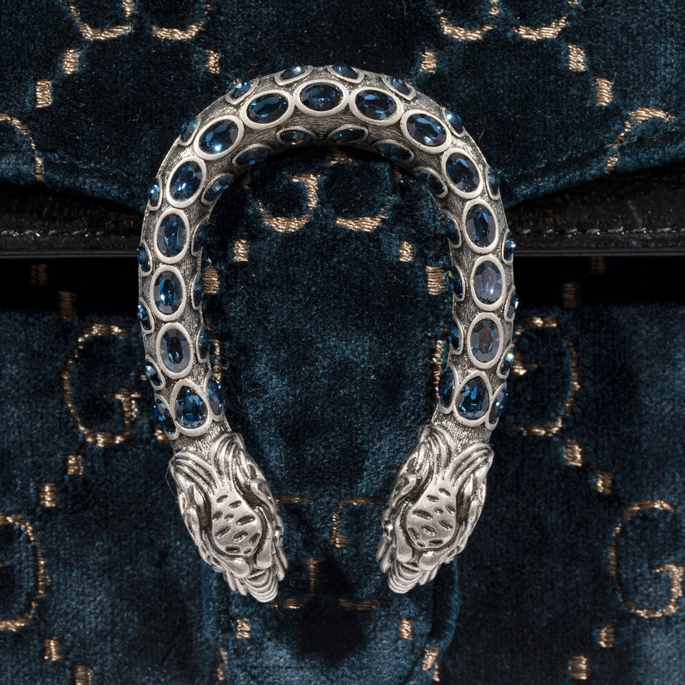 Dionysus velvet handbag Gucci Blue in Velvet - 25850074