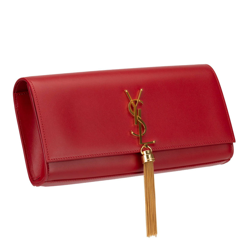 Yves Saint Laurent Kate Clutch Rouge Smooth Leather Gol