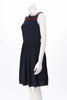 Miu Miu Navy Embroidered Dress IT 36 - Blue Spinach