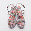Christian Louboutin Multi Colour Patent Pyraclou Xtian Wedges 41 - Blue Spinach