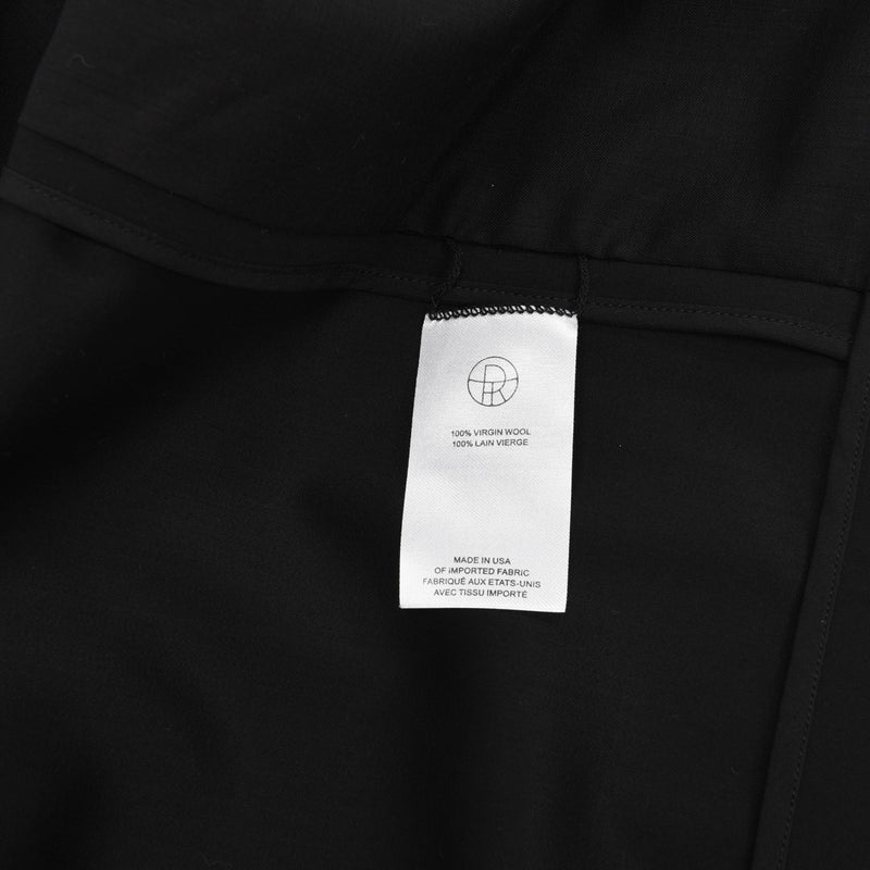 The Row Black Wool Blazer Jacket US 2 - Blue Spinach