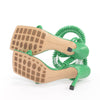 Bottega Veneta Grass Green Wire Stretch Sandals 39 - Blue Spinach