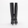 Chanel Black Leather Chain Platform Boots 40 - Blue Spinach