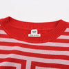 Hermes Red & White Silk Blend Twillaine Sweater FR 38 - Blue Spinach