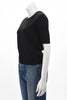 Chanel Vintage Black & White Cashmere Crew Neck Sweater FR 40 - Blue Spinach