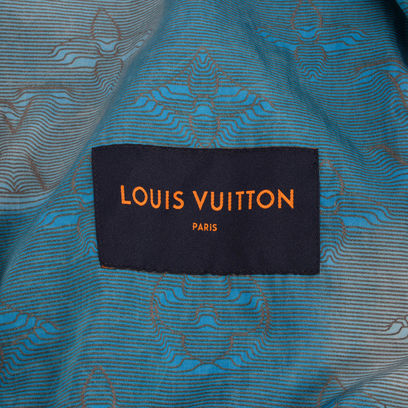 Louis Vuitton Turquoise Monogram Nylon 2054 Windbreaker FR 50 - Blue Spinach