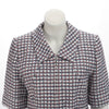 Chanel Pink & Blue Check Tweed Short Sleeve Jacket FR 40 - Blue Spinach