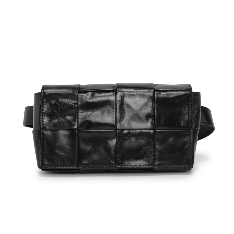Bottega Veneta Black Calfskin Mini Belt Bag