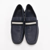 Bally Navy Grained Calfskin Tesly Loafers 8 - Blue Spinach