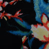 Balenciaga Black Satin Floral Print Bomber Jacket IT 44 - Blue Spinach