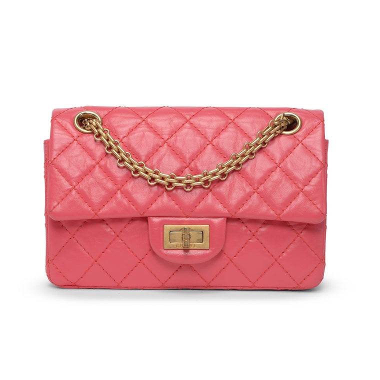 Chanel Pink Aged Calfskin Reissue Mini Flap Bag