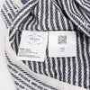 Prada Black & White Wool Logo Intarsia Knit Top IT 40 - Blue Spinach