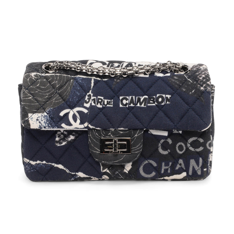 Chanel Graffiti Quilted Jersey Mini Reissue 2.55 Flap Bag