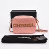 Chanel Pink Quilted Calfskin Enchained Camera Bag - Blue Spinach