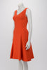 Louis Vuitton Orange Crepe V-Neck Paneled Dress FR 34 - Blue Spinach