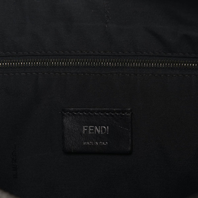 Fendi Black Leather Convertible Document Holder - Blue Spinach