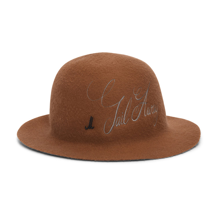 Junya Watanabe Brown Wool Felt Muehlbauer Hat