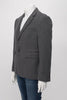 Thom Browne Grey Wool Cable Knit Jacket L - Blue Spinach